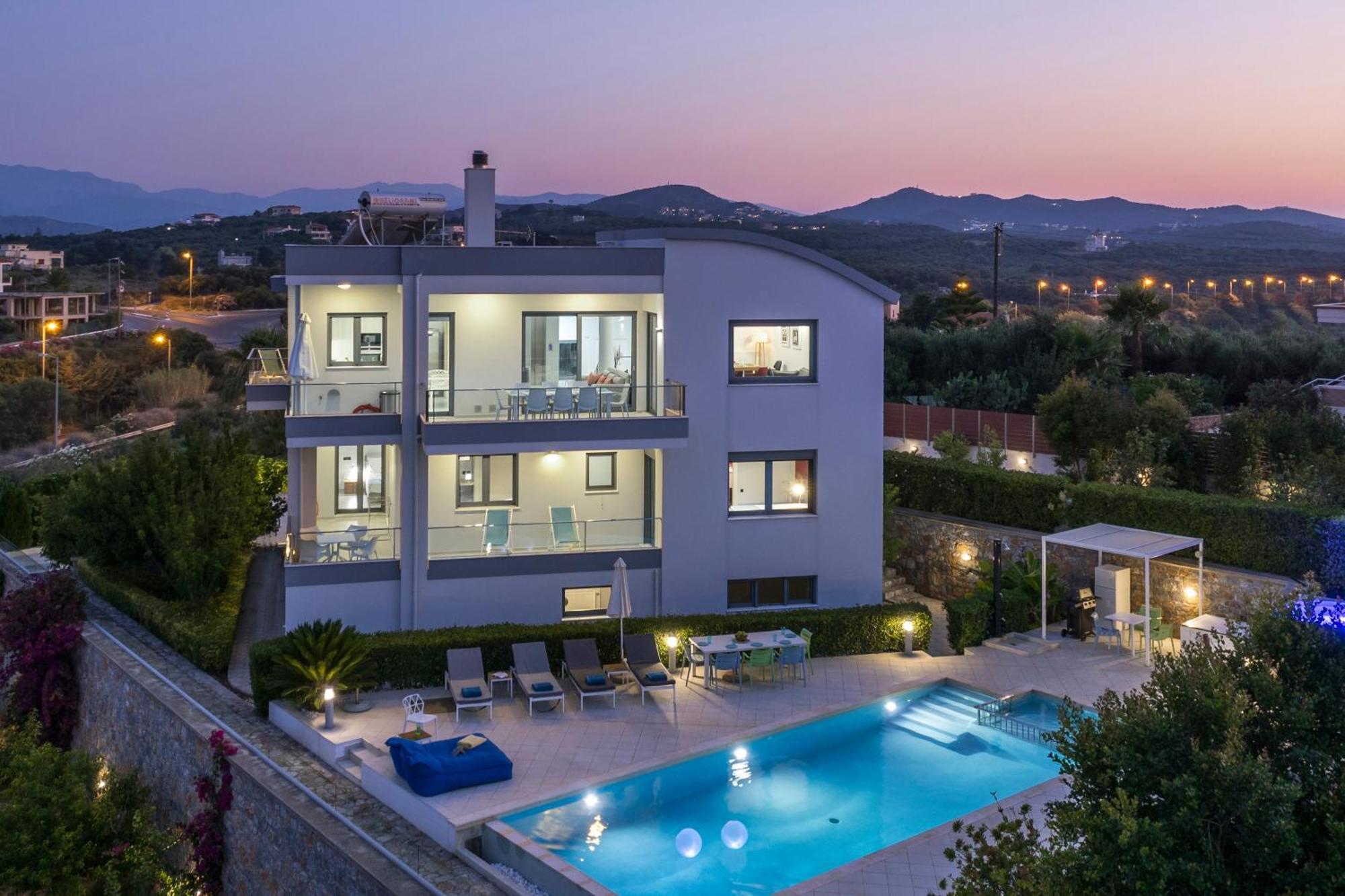 Elysium Seaview Oasis Villa Kato Galatas Exterior photo